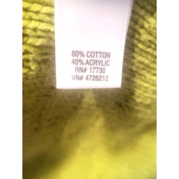 Cherokee Green Cable knit Collar Button Up Cardigan Sweater Size XL - Picture 6 of 7